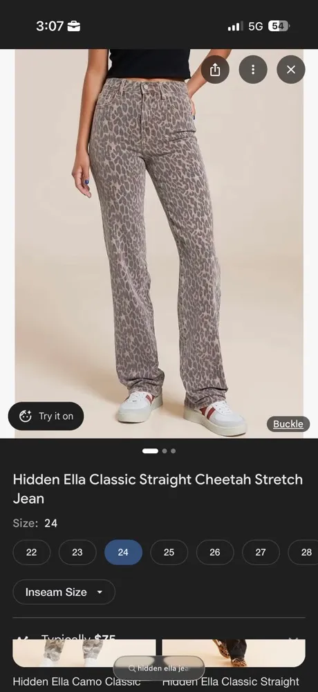 Hidden Jeans Cheetah Print  - Image 4