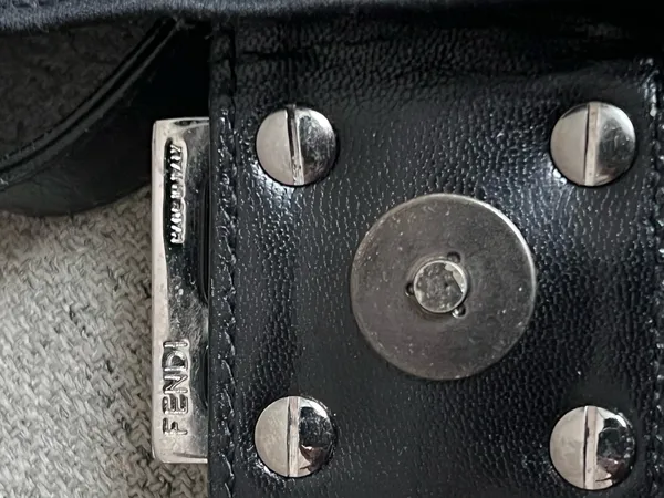 Fendi Vintage mamma baguette neoprene black shoulder bag - Image 10