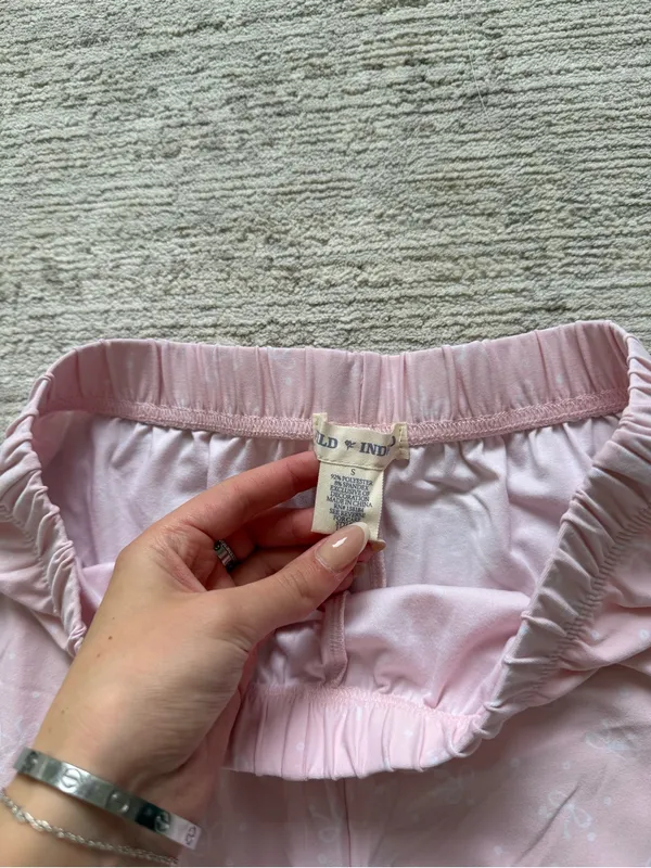 Wild Indigo Pale Pink Bow Lounge Shorts (Size Small) - Image 4
