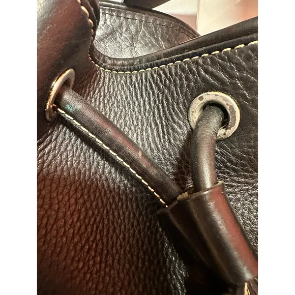 Vintage Dooney & Bourke Black Hobo Bag - Image 4