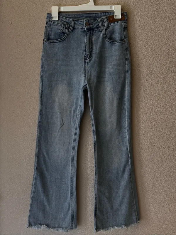 Armani Jeans Light Blue Wide-Leg Flare Jeans - Image 2