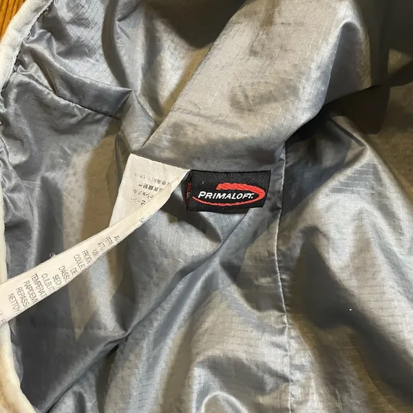 L.L.Bean Primaloft Quilted 1/4 Zip Pullover Jacket White Size Large - Image 2