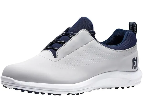 Women's FJ Leisure Spikeless Golf Shoes Gray/Blue - Image 2