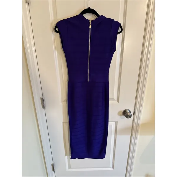 Akira Soft Glam Midi Purple Bandage Dress Size Small NWOT Homecoming Wedding - Image 3