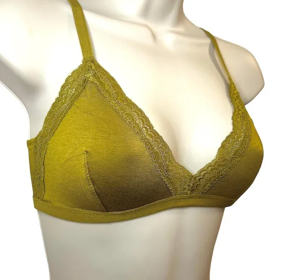 Anemone NWT  Olive Bralette. Size Large - Image 4