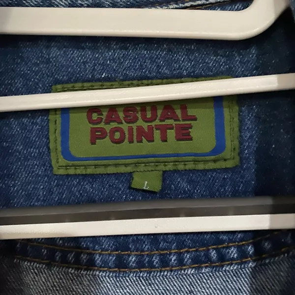 Casual pointe large denim jacket - Image 4