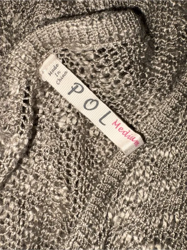 POL Lightweight Open Knit Sweater Medium - Image 5