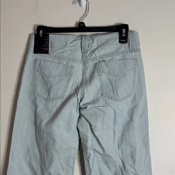 GAP 1969 Boyfriend Flare Low Rise Light Blue Denim Japanese Jeans sz Junior 1 - Image 4