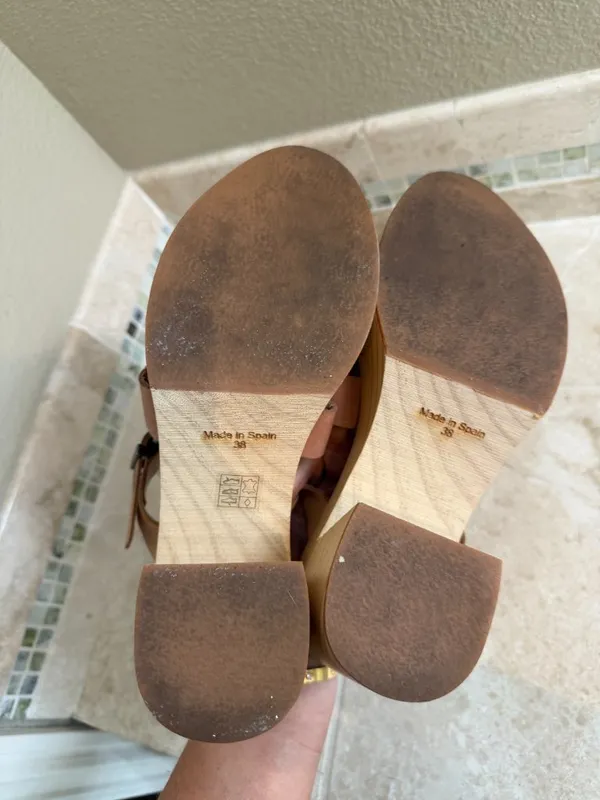 Free People Bellevue Clogs Wood Platform Shoes Sandals Size 38 / 7.5-8 - Image 11