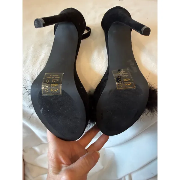 Shoe Republica Platform Stiletto Heel Women Size 8 Black Open Toe Ankle Strap - Image 10
