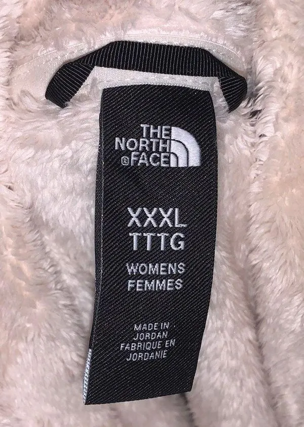 The North Face Osito Full Zip Up Fleece Sweatshirt Vintage White - Image 8