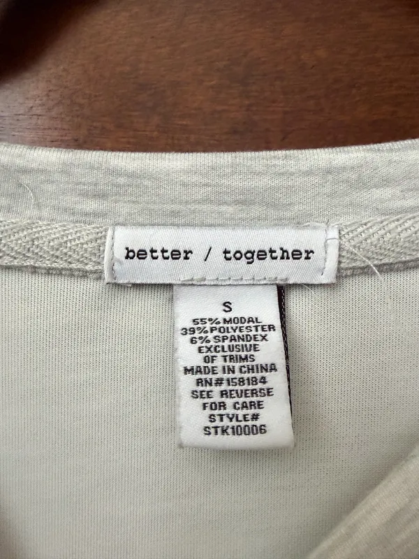 TJ Maxx grey athletic sweatshirt - Image 3