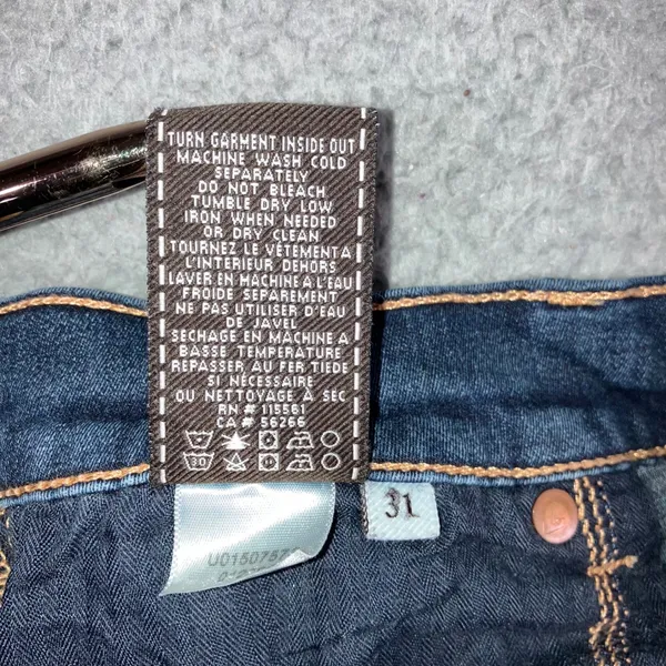 7 For All Mankind‎ The Skinny Jeans Women 31x29 Dark Wash Denim Stretch Pants - Image 12