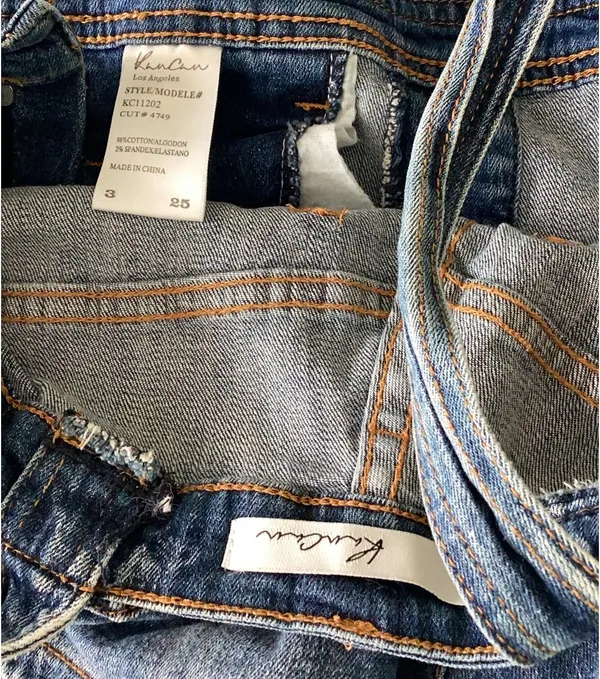 KanCan USA Denim Short Overalls - Image 2