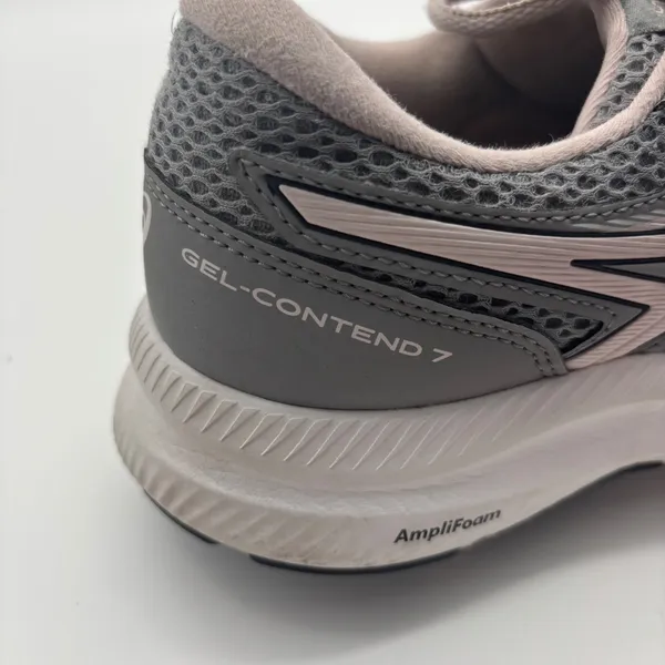 Asics Gel-Contend 7 Womens Running Shoes Grey Pink Sneakers Size 8 - Image 9