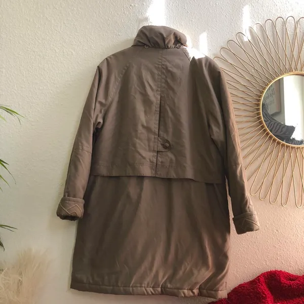 Vintage Utex Design UD Khaki Brown Jacket Coat Down Oversize Puffer Coat Women S Measurement in pics - Image 2