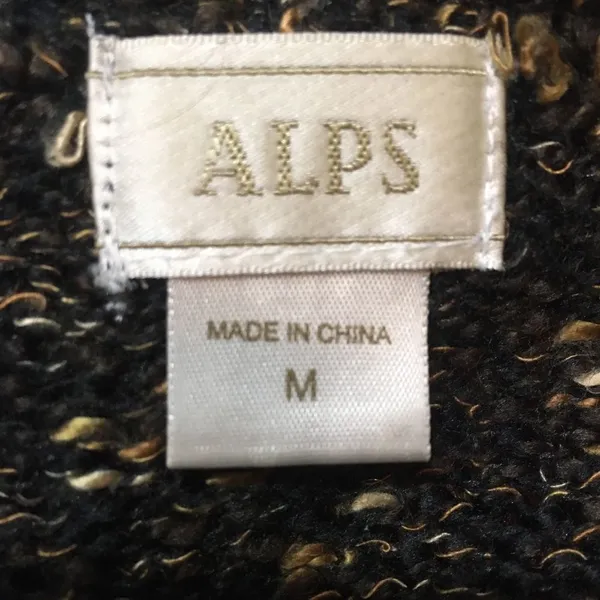 ALPS • Brown Knit Scoop Neck Sweater Size Medium - Image 10