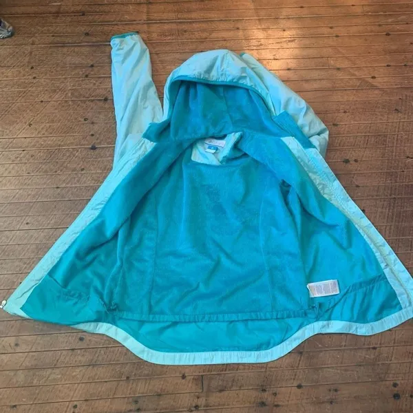 Columbia S light blue minky lined gorpcore slicker jacket - Image 3