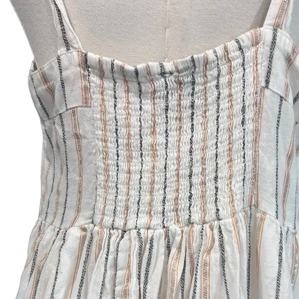 Maxi Dress Layered Smocking Cottage Y2K Peasant Boho Summer SZ XL Cassee's - Image 9