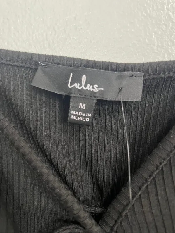Lulus Babydoll Style Black (Washed black) Crop Top Size M NWT. Women's. - Image 8