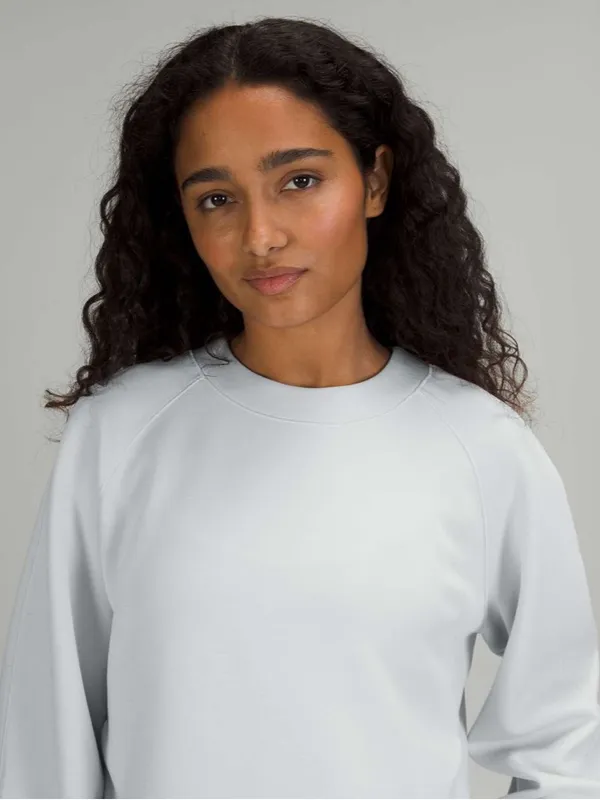 Lululemon AirWrap Modal Crew Long Sleeve Top, Alpine White, Size 16 - Image 5
