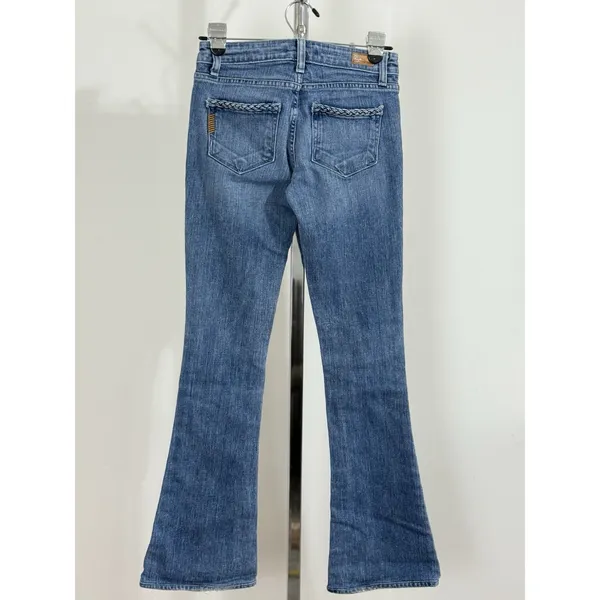 Paige Premium Denim Lou Lou Flare Jeans Light Blue Low Rise Women’s Size 24 - Image 5
