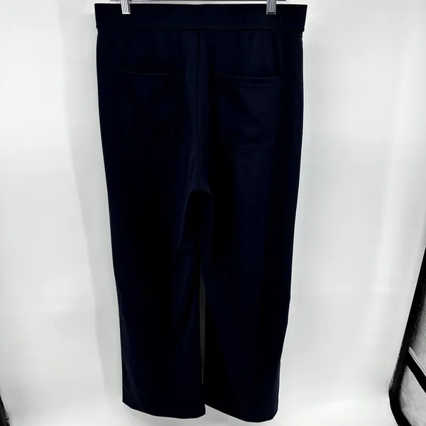 Halara High Waisted Button Multiple Pockets Straight Leg Pants Midnight Blue XL - Image 5