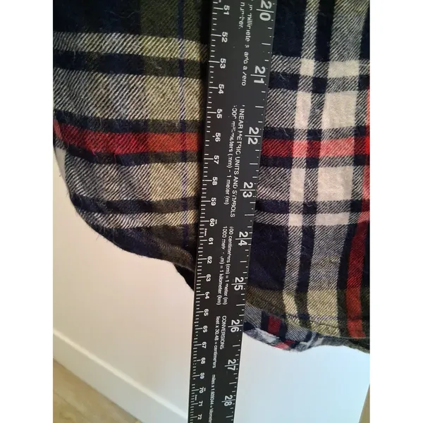 American Eagle Ahh-Mazingly Soft Flannel Button Up Shirt Women's Medium Plaid - Image 5