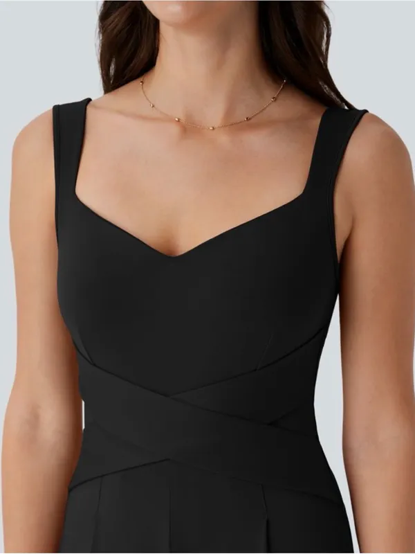 Halara U Back Sleeveless Casual Jumpsuit with Pockets size Large - Image 3
