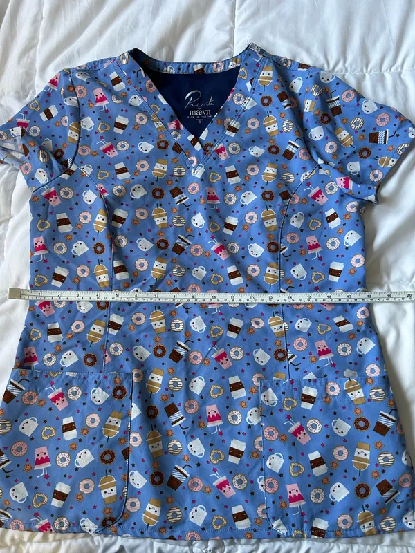 Maevn blue scrub top - Image 3