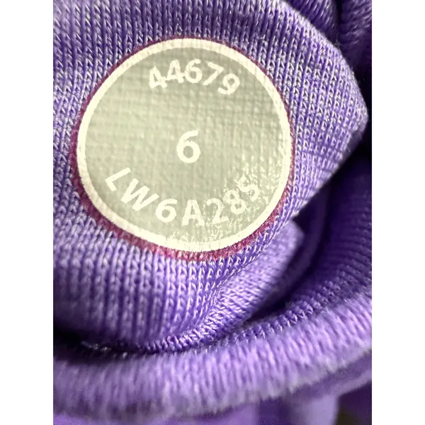 Lululemon Groove Crop Purple Flare Leg Yoga Pants‎ Split Hem Womens Size 6 - Image 5