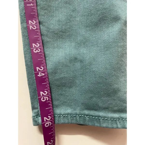 GAP Women's Teal Low Rise Skinny Jeans Size 24 - Image 7