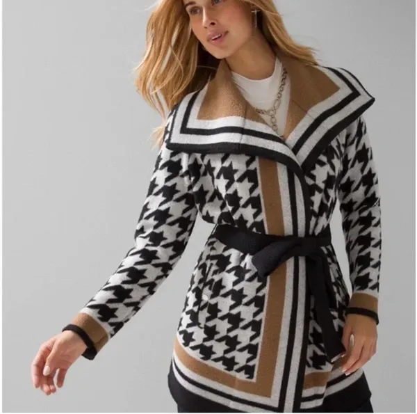 White House Black Market Houndstooth Jacket - Image 2