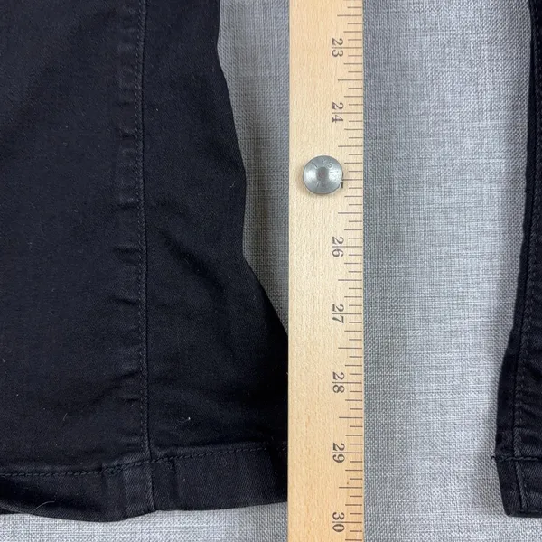 Noisy May Sallie Jeans Womens 34x32 Black Dark Wash High Rise Flare Denim - Image 6