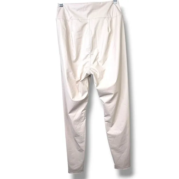 NEW Offline By Aerie Sandalwood Real Luxe Faux Leather Hi-Rise Leggings Large - Image 6