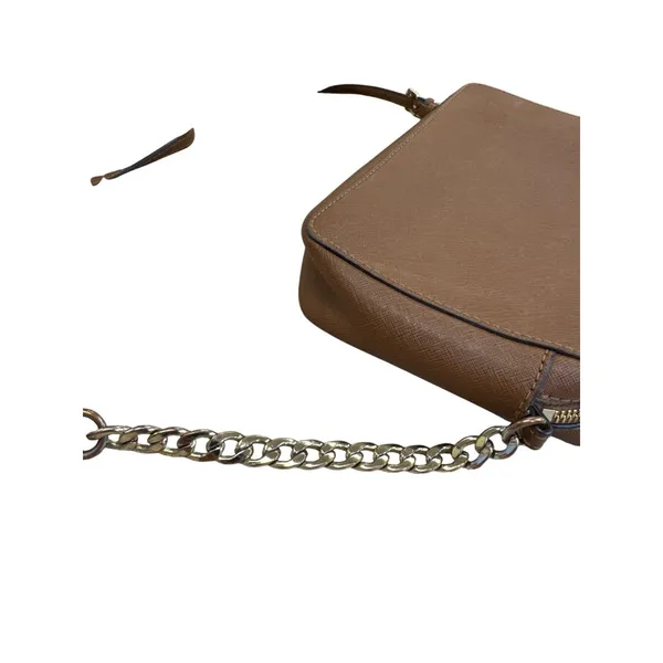 Michael Kors Womens Brown Leather Small Crossbody Purse SKU 8228 - Image 8