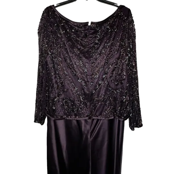 Jovani Silk Beaded Dress‎ - Image 5