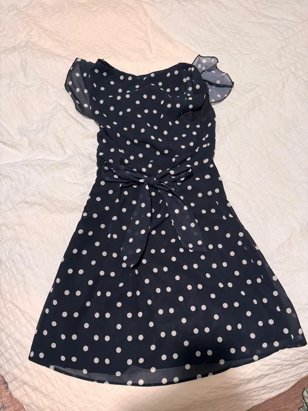 Princess Polly I Guess So Dress Blacl Polka Dot - Image 3