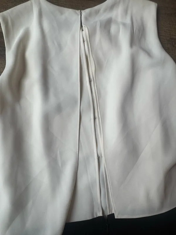 Massimo Dutti NWT Black & Ivory Sleeveless Jumpsuit | Size 4 - Image 8