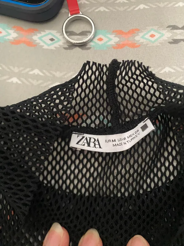 ZARA Top Black Size M - Image 2