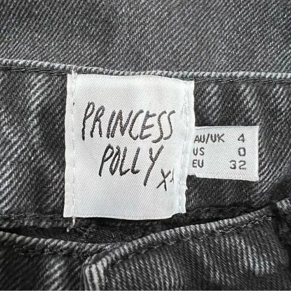 Princess Polly Black Distressed Jeans Women’s 0 - Image 5
