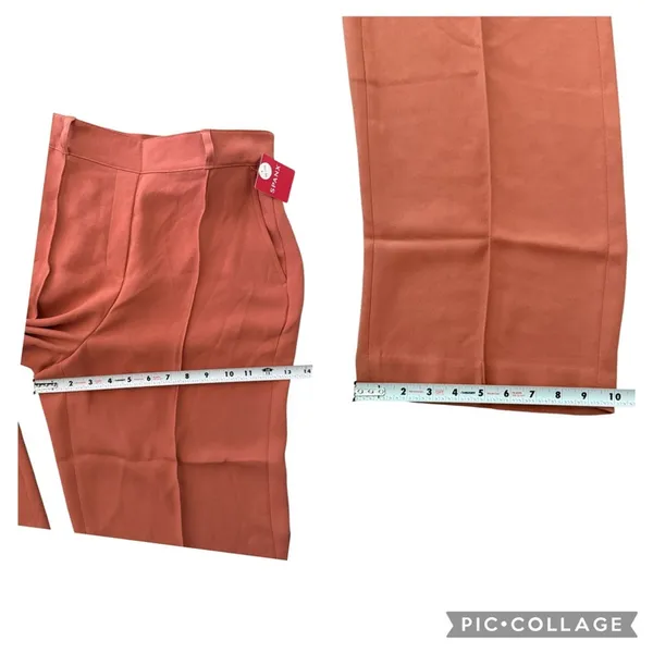 NEW SPANX Carefree Crepe Trouser Straight Wide Leg Sedona Size Medium Petite - Image 11