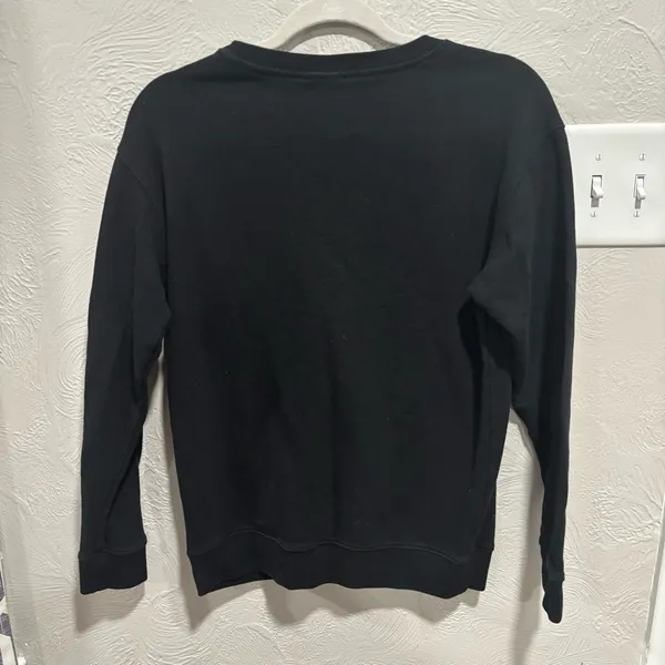 Victoria's Secret Pink black long sleeve crewneck sweatshirt size XS - Image 3