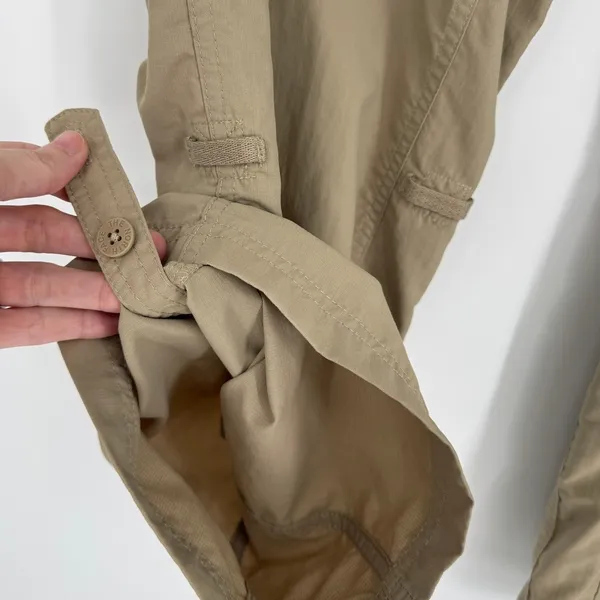 The North Face Hiking Pants Size 16 Khaki Outdoor Convertible Roll Up‎ Gorpcore - Image 9