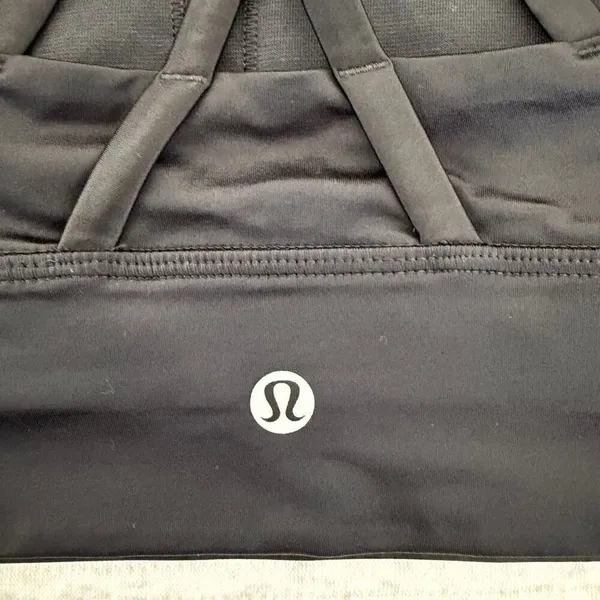 Lululemon Energy Longline Bra Foil Black - Image 5
