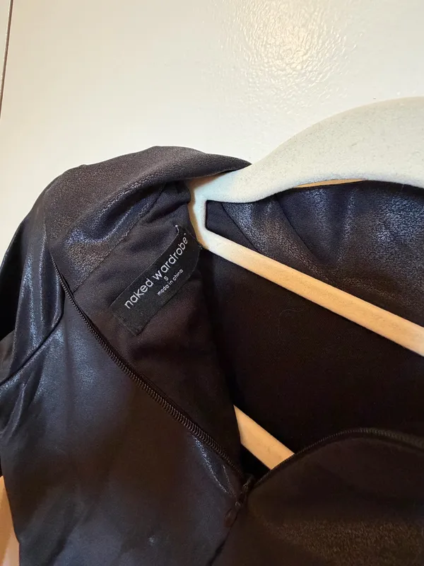 Naked Wardrobe Long Sleeve Bodysuit Black - Image 2