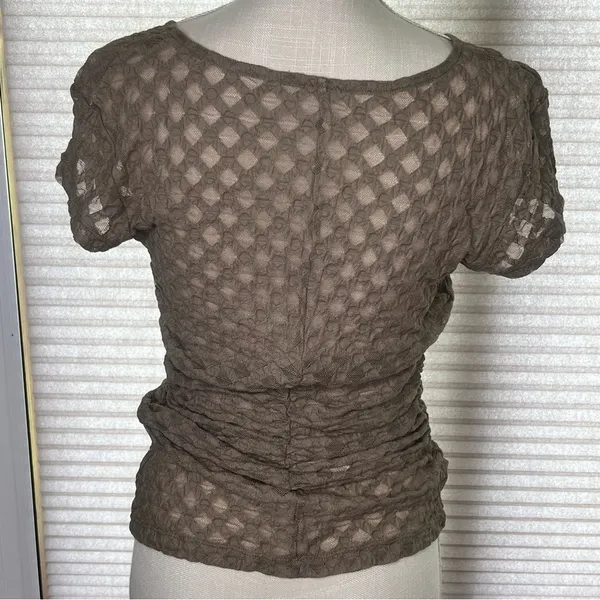 Free People Intimately NEW Lace Baby Tee Keep It Simple Top Size M #C24109 - Image 3