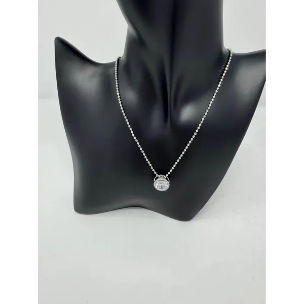 Cubic zirconia necklace Silver - Image 4