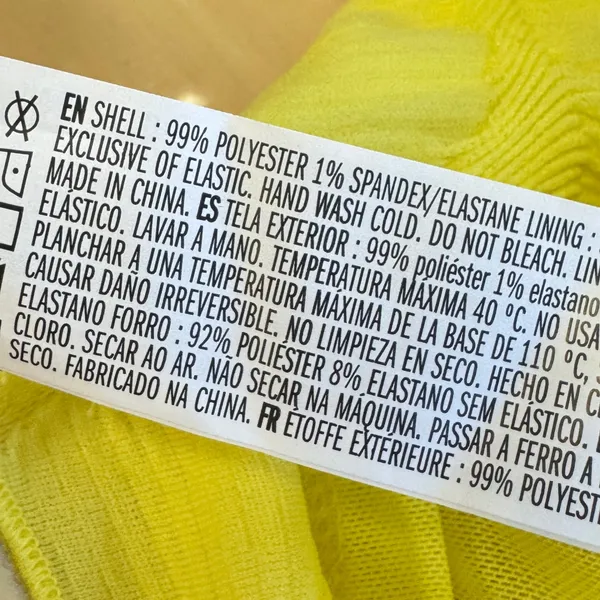 Forever 21 Yellow Textured Cowl Neck Halter Mini Dress Open Back Medium - Image 7