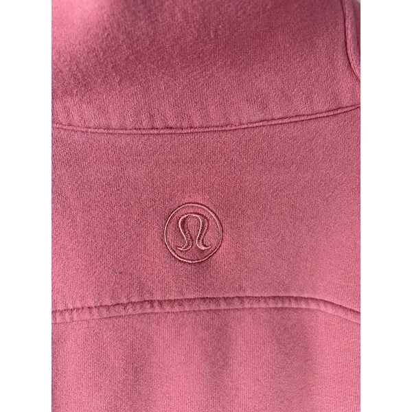 Lululemon Scuba Size XL/XXL Brier Rose Oversized Funnel High Neck Half Zip Comfy - Image 8